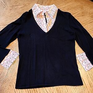 V neck sweater vest collared size S